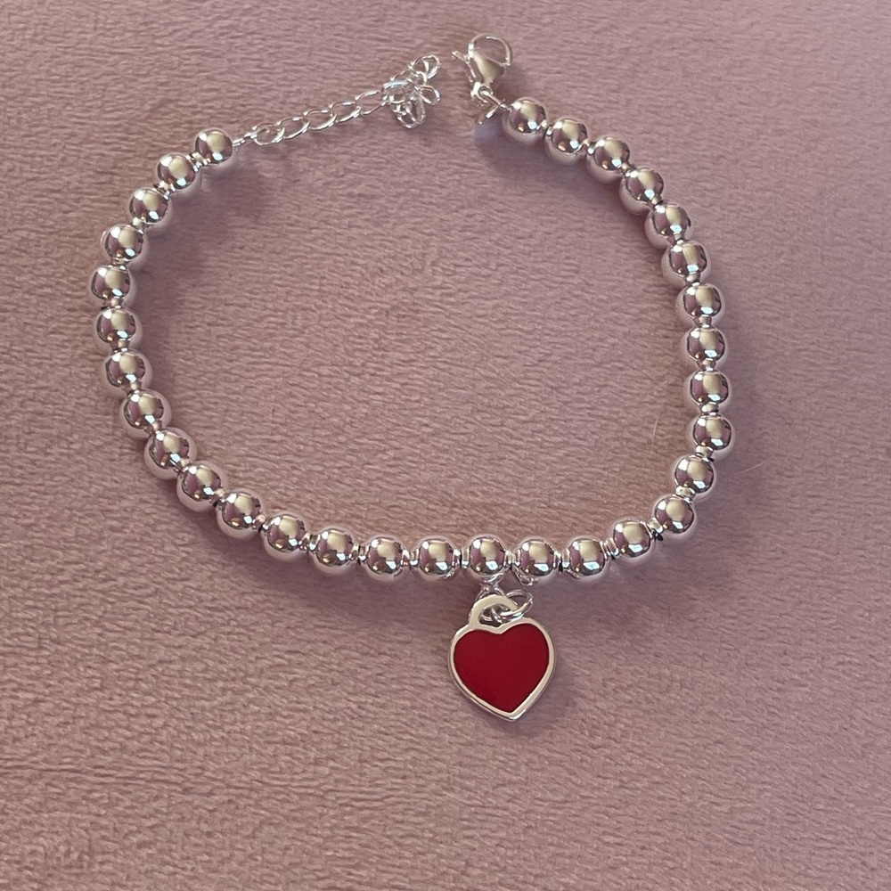 Tiffany and Co Red heart bracelet